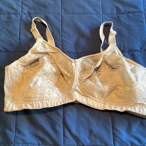 Beige lace bra